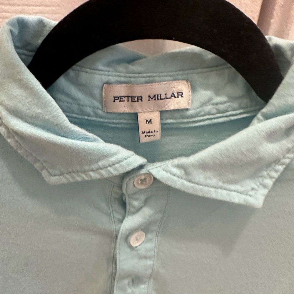 Peter Millar Men's Aqua Polo Shirt
